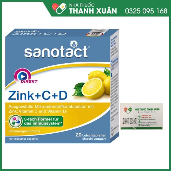 Sanotact Zink +C+D tăng cường sức đề kháng